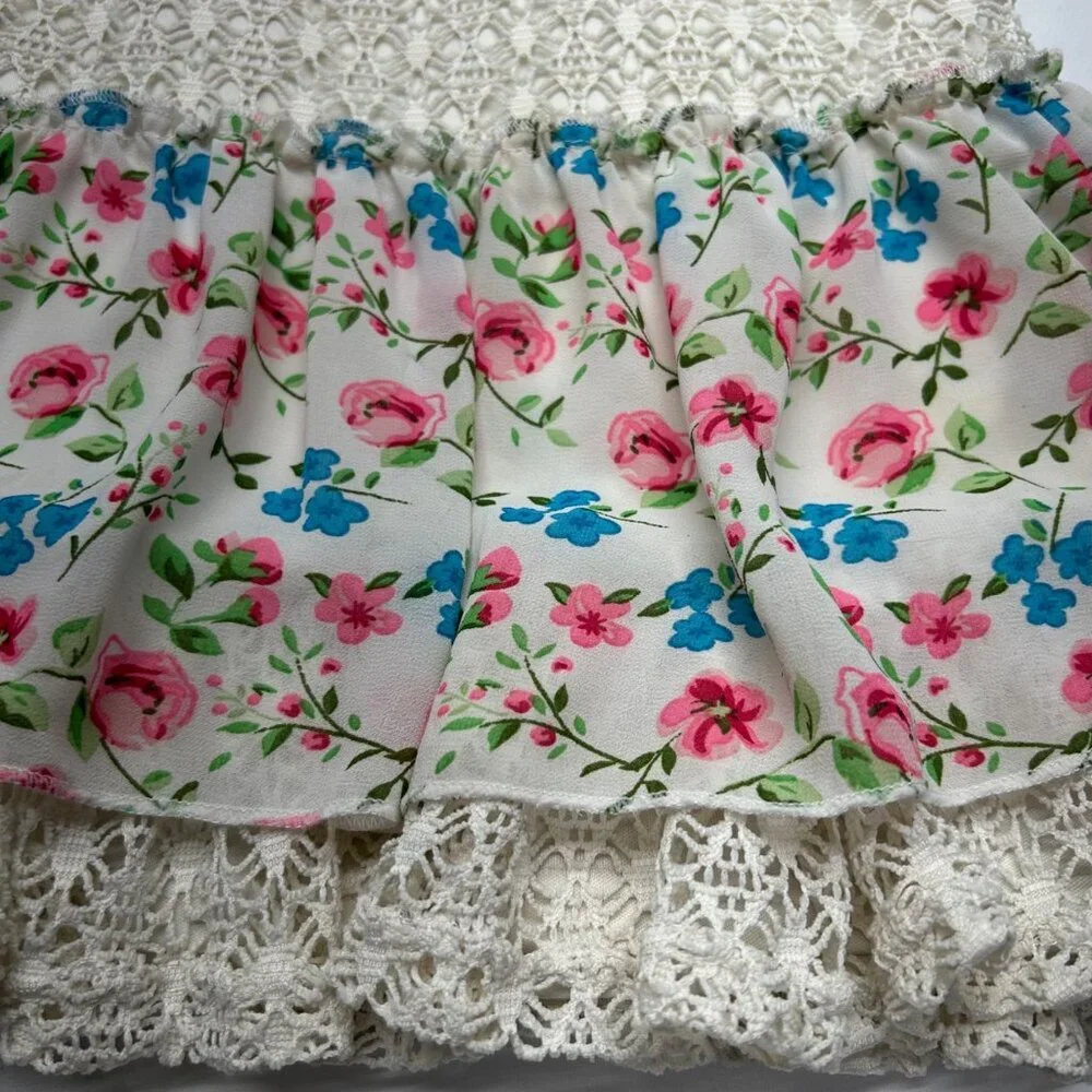 Juicy Couture Girls Dress 3T Floral Crochet